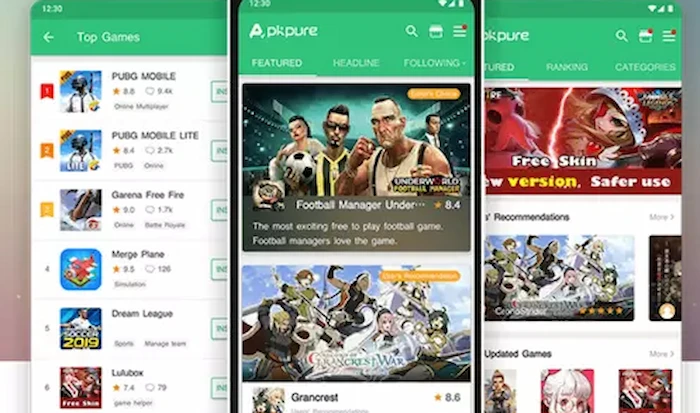 APKPure es otra de las mejores opciones para instalar juegos en Android, fuera de la Play Store