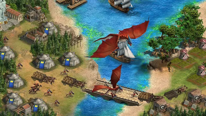 Este es un juego donde deberás enfrentarte a otros reinos en batallas de estrategia, pero puedes utilizar dragones poderosos