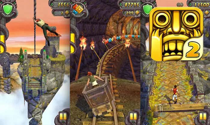 Definitivamente, Temple Run 2 no solo es uno de los juegos Android más descargado, sino también de los más adictivos
