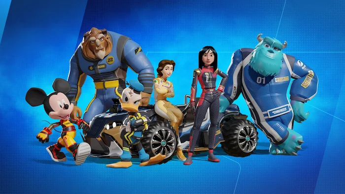 Compite contra otras personas en carreras en tiempo real y con tus personajes favoritos de Disney y Pixar