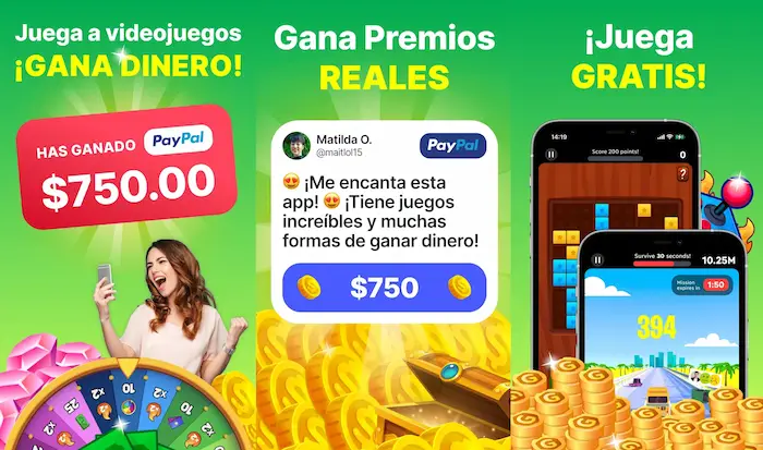 GAMEE Prizes es uno de los juegos más populares para ganar dinero en móviles