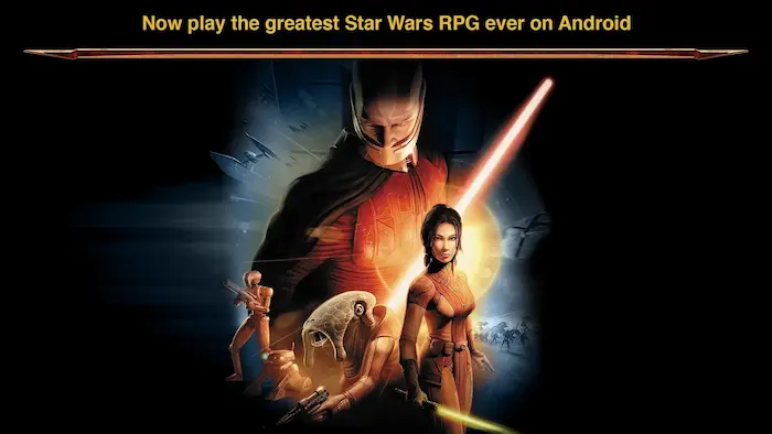 Juega a uno de los RPG más grandes para Android como lo es Star Wars Knights of the Old Republic