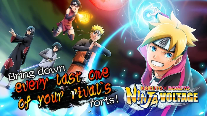 NARUTO X BORUTO NINJA VOLTAGE es el juego oficial de la franquicia para móviles, donde podrás controlar a muchos personajes y luchar contra ejércitos enemigos