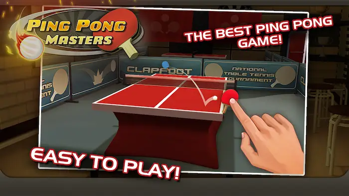 Supera los más de 90 niveles de partidas de ping pong con este divertido juego para móviles