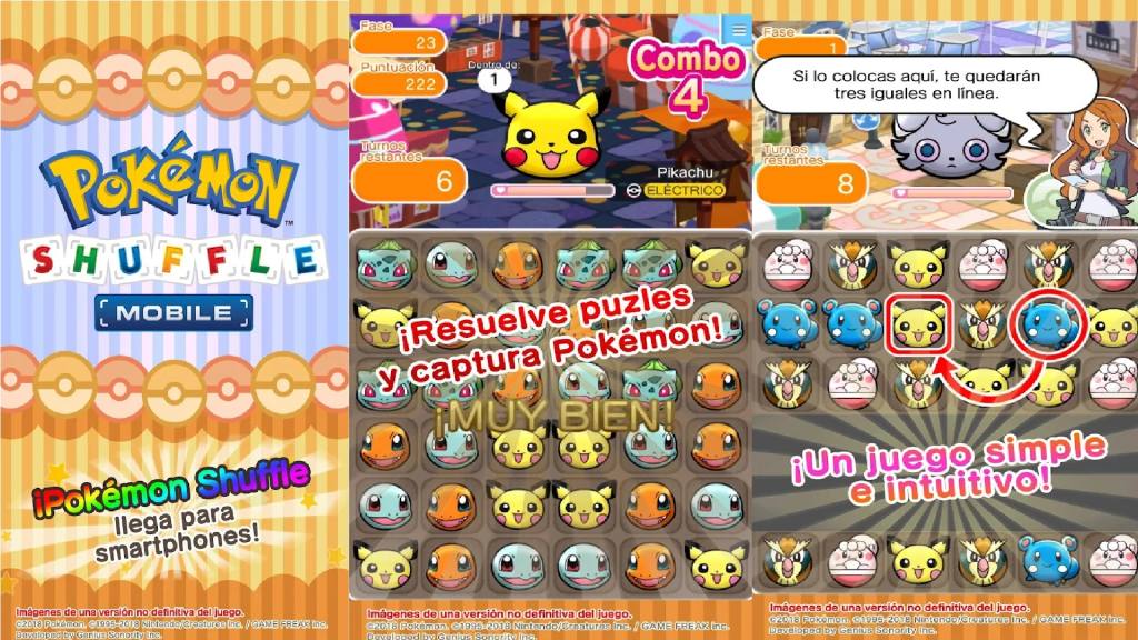 Resuelve muchos Puzzles con Pokémon Suffle, uno de los mejores juegos de Pokémon para móviles