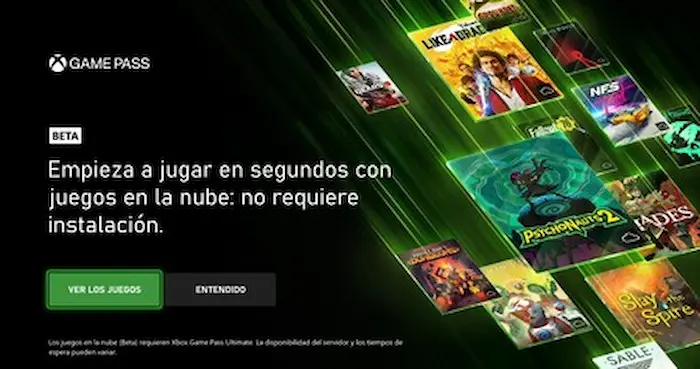 Se necesita adquirir el Game Pass Ultimate para disfrutar del Xbox Cloud Gaming