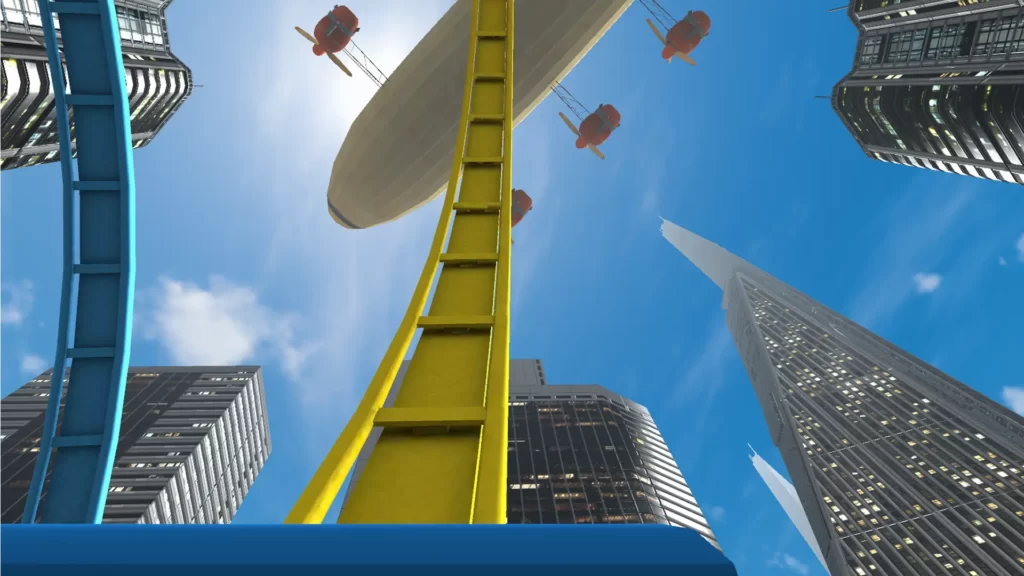 Si tuviéramos que quedarnos con uno solo de entre estos juegos de Realidad Virtual, sería VR Roller Coaster