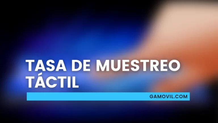 Tasa de muestreo táctil