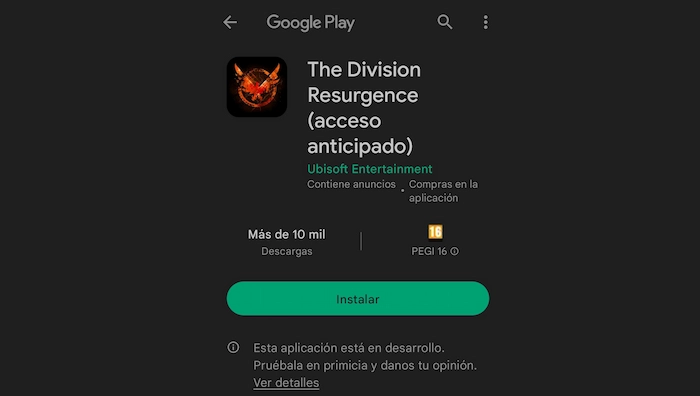 Descarga de forma anticipada el juego de The Division Resurgence y accede a su beta