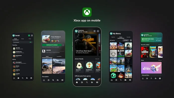 Imagen de la app de Xbox