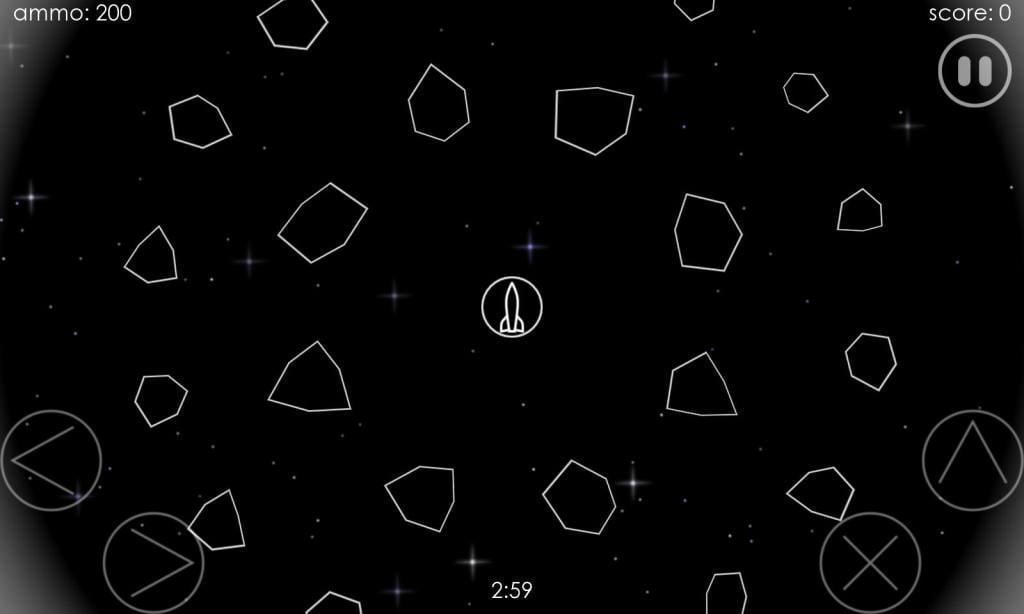 Asteroids captura de pantalla