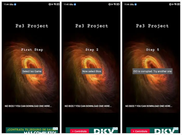 Capturas del emulador fake de PS3 para Android EmuPs3-Ps3 Emulator Project