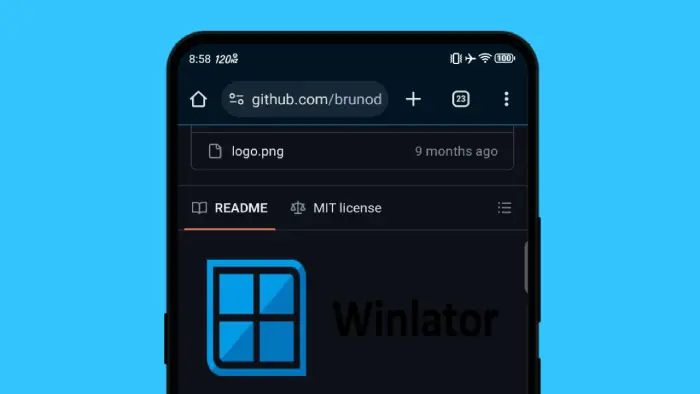 Descargar Winlator en GitHub