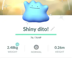 Ditto Shiny en Pokémon GO