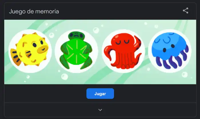 Widget para jugar al juego de memoria de Google