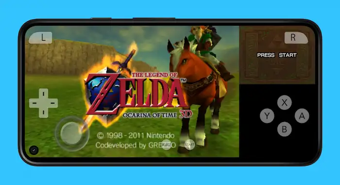 The Legend of Zelda: Ocarina of Time 3D de Nintendo 3DS emulado en Android
