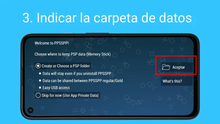 PPSSPP - Indicar la carpeta de datos