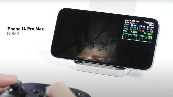 Resident Evil Village funcionando en un iPhone 14 Pro Max