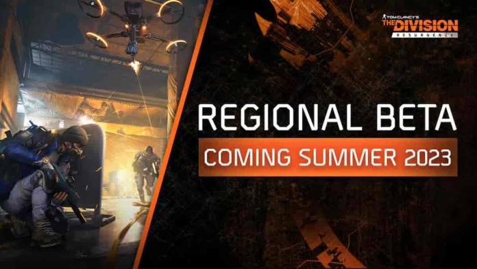 The Division: Resurgence, cartel de la beta regional de verano de 2023