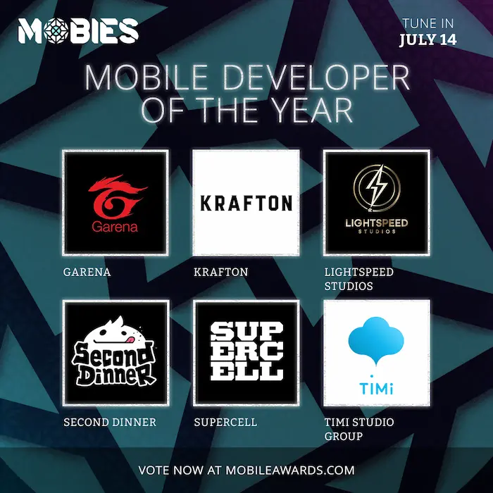 The Mobies Awards, candidatos a mejor desarrollador móvil del año
