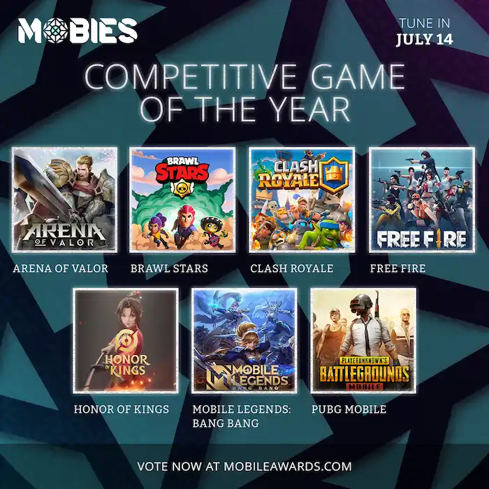 The Mobies Awards: Candidatos a mejor juego móvil competitivo del año