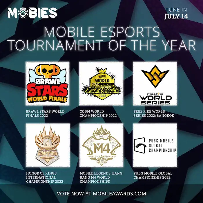 The Mobies Awards: Candidatos a mejor torneo de esports móvil del año