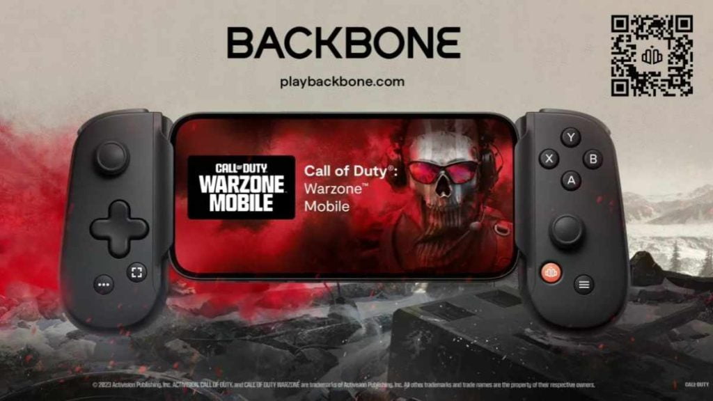 Cartel promocional de Warzone Mobile y Backbone