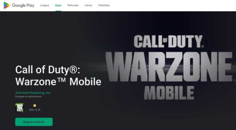 Registro previo de Warzone Mobile ya disponible en Google Play